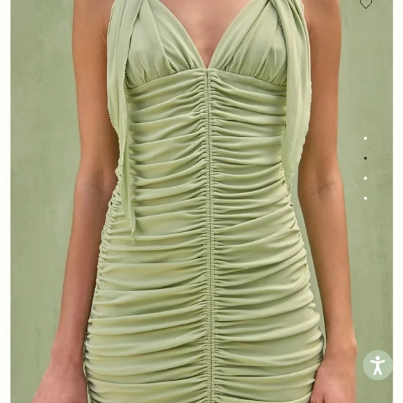 Charlene Gown in Maia - Green - Picture 5 of 8